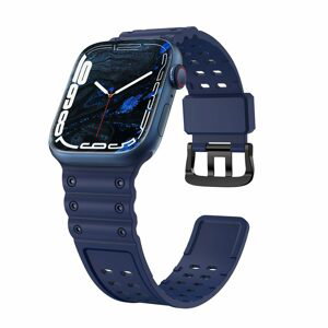 Strap Triple remienok pre hodinky Apple Watch SE / 8 / 7 / 6 / 5 / 4 / 3 / 2 / 1 (49/45/44/42mm), modrý