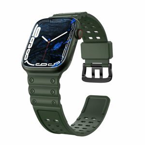 Strap Triple remienok pre hodinky Apple Watch SE / 8 / 7 / 6 / 5 / 4 / 3 / 2 / 1 (49/45/44/42mm), zelený