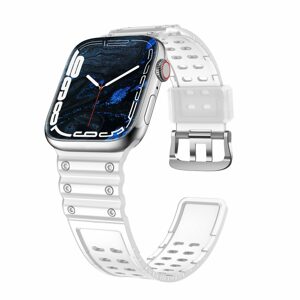 Strap Triple remienok pre hodinky Apple Watch SE / 8 / 7 / 6 / 5 / 4 / 3 / 2 / 1 (49/45/44/42mm), priehľadny