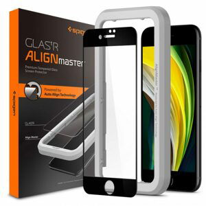 Spigen Full Cover Glass ALM FC Tvrdené sklo, iPhone 7 / 8 / SE 2020, čierne