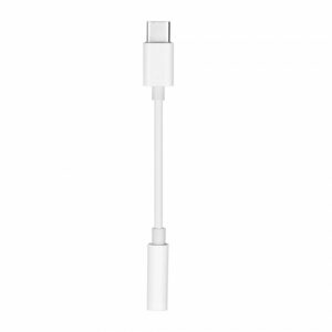 Adaptér USB-C - Jack 3.5 mm, biely