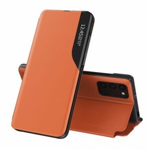 Eco Leather View Case, Xiaomi POCO M3 / Redmi 9T, oranžové