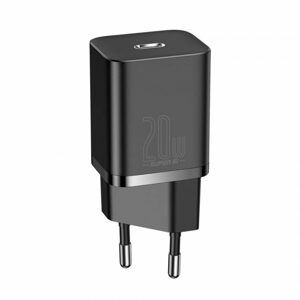 Adaptér Baseus Super Si Quick Charger 1C 20W, čierna