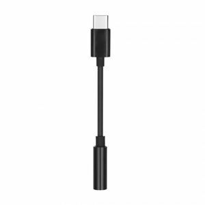 Adaptér USB-C - Jack 3,5 mm, čierny