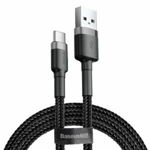 Baseues Cafule kabel USB-C, čierno-sivý, 0,5 m (CATKLF-AG1)