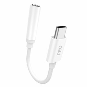 Dudao Adaptér USB-C - Jack 3,5 mm. biely (L16CPro white)