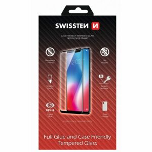 Swissten Full Glue, Color frame, Case friendly, Ochranné tvrdené sklo, Samsung Galaxy A22, čierne