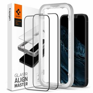 Spigen ALM Glass FC Tvrdené sklo 2 kusy, iPhone 13 / 13 Pro, čierne
