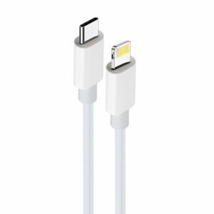 Maxlife kábel MXUC-05 USB-C - Lightning 1,0 m 20W, biely