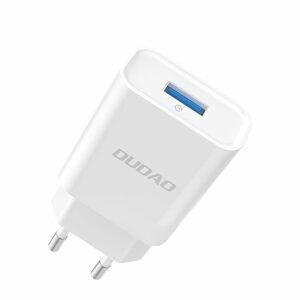DUDAO adaptér EU USB 5V / 2.4A QC3.0, biely (A3EU white)