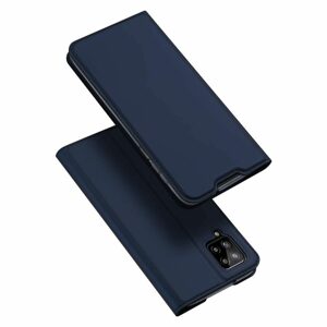 Dux Ducis Skin Leather case, knižkové púzdro, Samsung Galaxy A12, modré