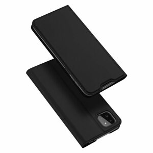 Dux Ducis Skin Leather case, knižkové púzdro, Samsung Galaxy A22 5G, čierne