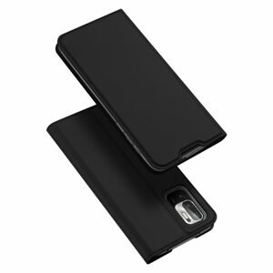 Dux Ducis Skin Leather case, knižkové púzdro, Xiaomi Redmi Note 10 5G / Poco M3 Pro, čierne