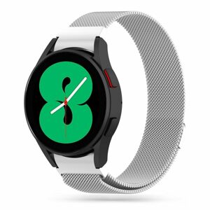 Tech-Protect Milánsky ťah 2 remienok pre Samsung Galaxy Watch 4 40 / 42 / 44 / 46 mm, strieborný