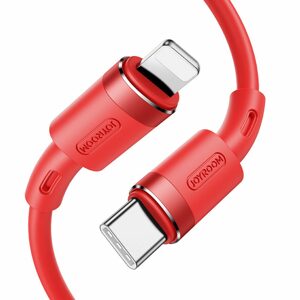 Joyroom kábel USB-C - Lightning, PD 20W, 1,2 m, červený (S-1224N9)