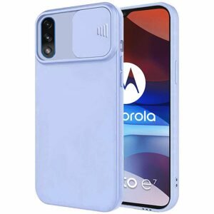 Nexeri obal s ochrannou šošovky, Motorola Moto E7 Power, svetlo modrý
