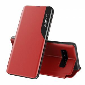 Eco Leather View Case, Samsung Galaxy S21 FE, červené