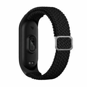 Strap Fabric remienok pre Xiaomi Mi Band 6 / 5 / 4 / 3, čierny