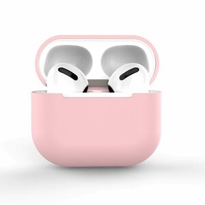 Silikónové mäkké púzdro na AirPods Pro, ružové (púzdro C)