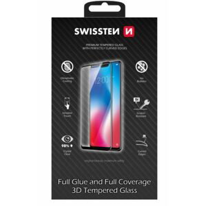 Swissten Ultra durable 3D Full Glue Ochranné tvrdené sklo, Samsung Galaxy S22, čierne
