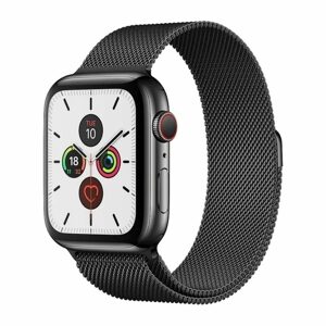 Magnetic Strap remienok pre Apple Watch 7 (45mm), čierny