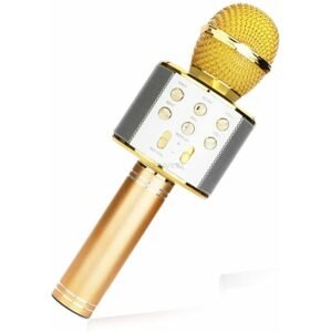 Karaoke mikrofón WS858, zlatý
