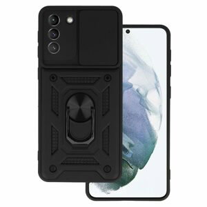 Slide Camera Armor Case obal, Samsung Galaxy S21 Plus, čierny