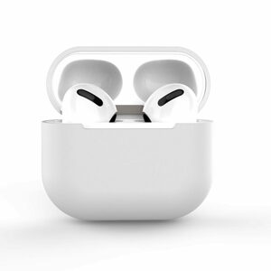 Silikónové mäkké púzdro na AirPods 2 / 1, biele (púzdro C)