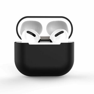 Silikónové mäkké púzdro na AirPods 2 / 1, čierne (púzdro C)