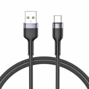 Tech-Protect UltraBoost USB-C kábel, 3 A, 0,25 m, čierny