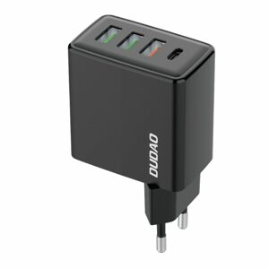 Dudao rýchlonabíjačka 3x USB / 1x USB-C, 20W, PD, QC 3.0, čierna (A5H)