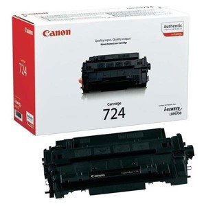 Canon originál toner 724 BK, 3481B002, black, 6000str.