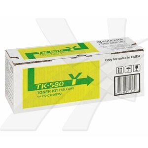 Kyocera originál toner TK580Y, 1T02KTANL0, yellow, 2800str.