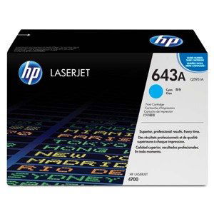 HP originál toner Q5951A, HP 643A, cyan, 10000str.