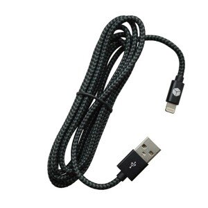 STURDO KAB-0083-STU-LIGHT LIGHTNING KABEL 2A (MFI) PLETENY 1,8M, CIERNY