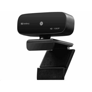 SANDBERG USB WEBCAM AUTOFOCUS 1080P HD, CIERNA