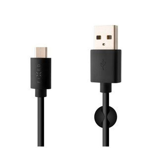 FIXED FIXD-UC-BK DATOVY A NABIJACI KABEL S KONEKTOROM USB-C, USB 2.0, 3A, CIERNY