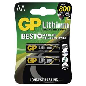 GP LITHIOVE BATERIE AA, 2KS BLISTER, B15212