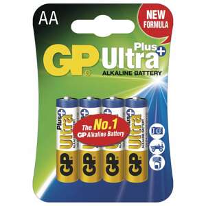 GP ALKALICKE BATERIE ULTRA PLUS AA, 4KS BLISTER, B1721