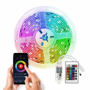 SOLIGHT WM57 WIFI SMART LED SVETELNY PAS, RGB, 5M, SADA S ADAPTEROM A DIALKOVYM OVLADACOM