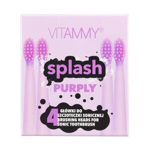 VITAMMY SPLASH, NAHRADNE NASADY NA ZUBNE KEFKY SPLASH, FIALOVA, 4 KS