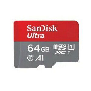 SANDISK ULTRA MICROSDXC 64 GB + SD ADAPTER 140 MB/S A1 CLASS 10 UHS-I