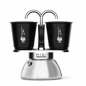 BIALETTI SET MINI EXPRESS INDUCTION 2 SAL. CIERNA + 2 POH.