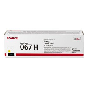 Canon originál toner 067 H Y, 5103C002, yellow, 2350str., high capacity