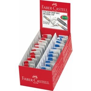 FABER-CASTELL GUMA KRYT 2001 DVOJICKY CERVENA/SIVA/MODRA 2KS/24/