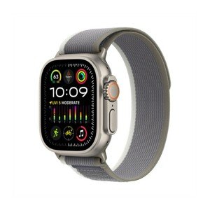 APPLE WATCH ULTRA 2 GPS + CELLULAR, 49MM TITANIUM CASE WITH GREEN/GREY TRAIL LOOP - S/M, MRF33CS/A