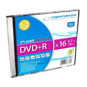 ESPERANZA DVD+R SLIM JEWEL CASE 1 4,7 GB 16X