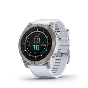 GARMIN EPIX PRO (G2) SAPPHIRE, 51MM, TITANIUM, WHITESTONE BAND 010-02804-11