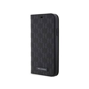 KARL LAGERFELD PU SAFFIANO MONOGRAM BOOK PUZDRO PRE IPHONE 11 BLACK