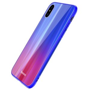 BASEUS 11571
BASEUS LASER obal Apple iPhone X / XS modrý / červený